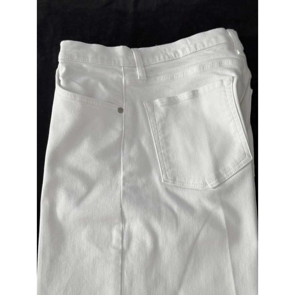 BLDWN Wide Leg High Rise White Jeans/Trouser Minimalist Cotton Designer Denim